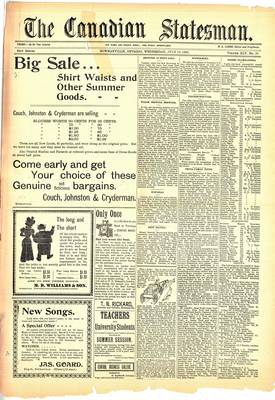 Canadian Statesman (Bowmanville, ON), 12 Jul 1899