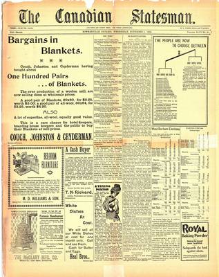 Canadian Statesman (Bowmanville, ON), 7 Nov 1900