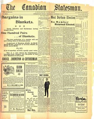 Canadian Statesman (Bowmanville, ON), 14 Nov 1900