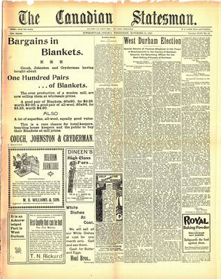 Canadian Statesman (Bowmanville, ON), 21 Nov 1900