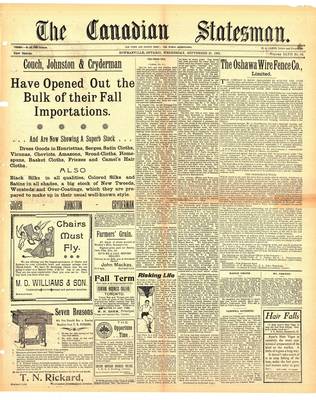 Canadian Statesman (Bowmanville, ON), 25 Sep 1901