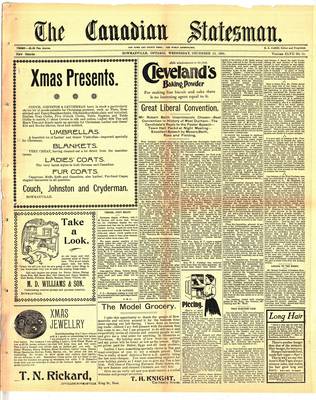 Canadian Statesman (Bowmanville, ON), 18 Dec 1901