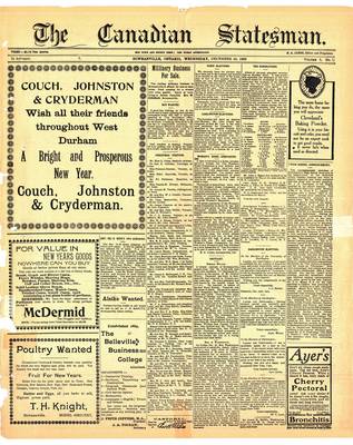 Canadian Statesman (Bowmanville, ON), 30 Dec 1903