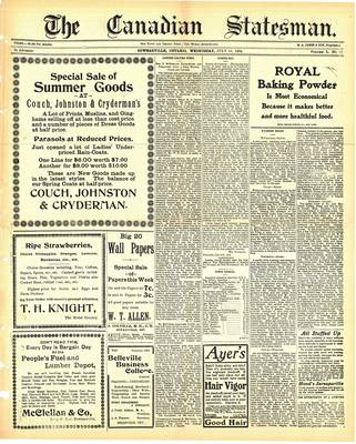 Canadian Statesman (Bowmanville, ON), 13 Jul 1904