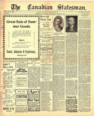 Canadian Statesman (Bowmanville, ON), 16 Aug 1905