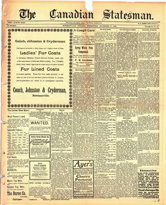 Canadian Statesman (Bowmanville, ON), 15 Nov 1905