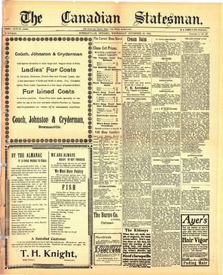 Canadian Statesman (Bowmanville, ON), 29 Nov 1905