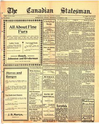 Canadian Statesman (Bowmanville, ON), 28 Nov 1906