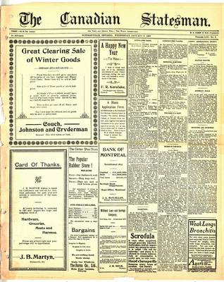 Canadian Statesman (Bowmanville, ON), 9 Jan 1907