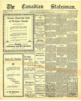 Canadian Statesman (Bowmanville, ON), 23 Jan 1907