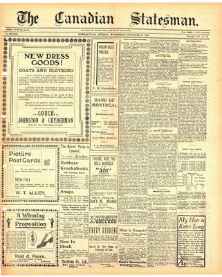 Canadian Statesman (Bowmanville, ON), 20 Nov 1907