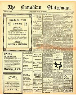 Canadian Statesman (Bowmanville, ON), 20 May 1908