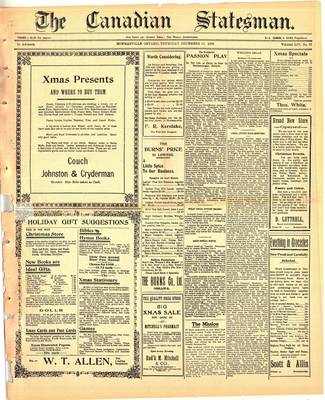 Canadian Statesman (Bowmanville, ON), 17 Dec 1908