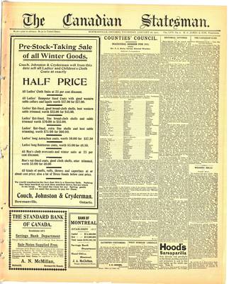 Canadian Statesman (Bowmanville, ON), 26 Jan 1911