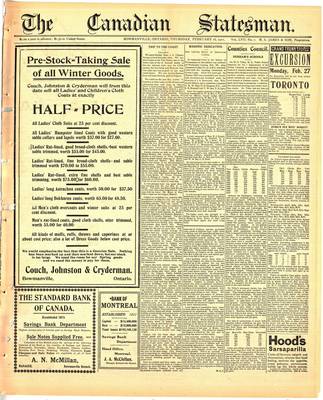 Canadian Statesman (Bowmanville, ON), 16 Feb 1911