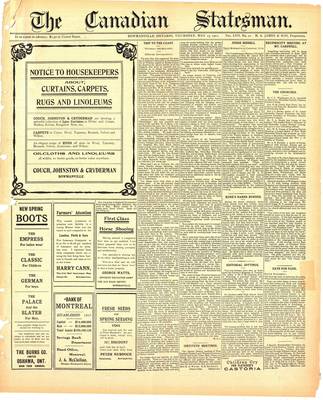 Canadian Statesman (Bowmanville, ON), 25 May 1911