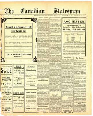 Canadian Statesman (Bowmanville, ON), 13 Jul 1911