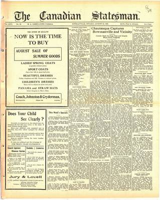 Canadian Statesman (Bowmanville, ON), 12 Aug 1920