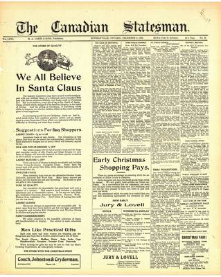 Canadian Statesman (Bowmanville, ON), 9 Dec 1920