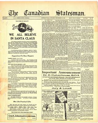 Canadian Statesman (Bowmanville, ON), 23 Dec 1920