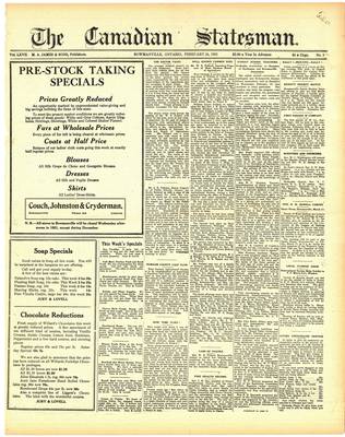 Canadian Statesman (Bowmanville, ON), 24 Feb 1921