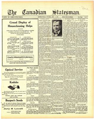 Canadian Statesman (Bowmanville, ON), 5 May 1921