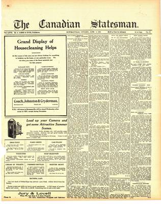 Canadian Statesman (Bowmanville, ON), 9 Jun 1921