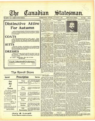 Canadian Statesman (Bowmanville, ON), 8 Sep 1921