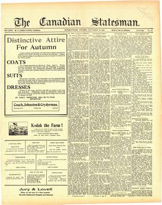 Canadian Statesman (Bowmanville, ON), 22 Sep 1921