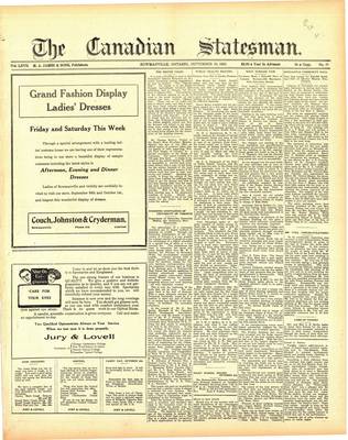 Canadian Statesman (Bowmanville, ON), 29 Sep 1921