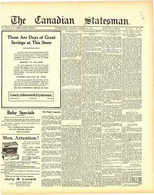 Canadian Statesman (Bowmanville, ON), 27 Oct 1921