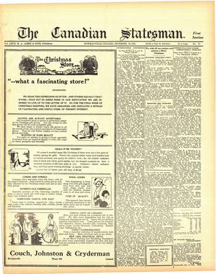 Canadian Statesman (Bowmanville, ON), 22 Dec 1921