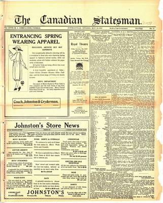 Canadian Statesman (Bowmanville, ON), 25 May 1922