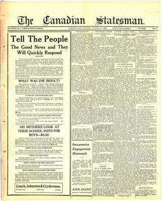 Canadian Statesman (Bowmanville, ON), 17 Aug 1922