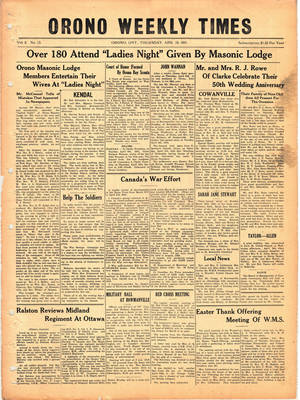 Orono Weekly Times, 10 Apr 1941