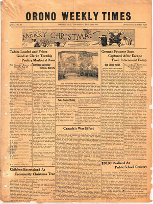 Orono Weekly Times, 25 Dec 1941