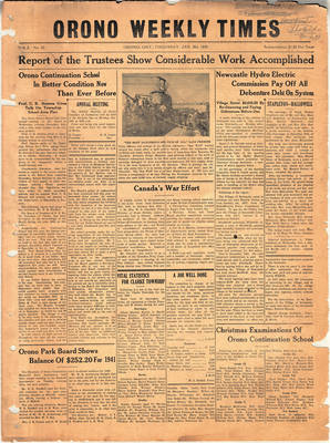 Orono Weekly Times, 8 Jan 1942