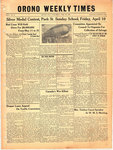 Orono Weekly Times, 9 Apr 1942