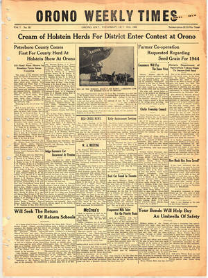 Orono Weekly Times, 14 Oct 1943