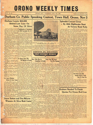 Orono Weekly Times, 2 Nov 1944