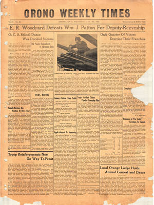 Orono Weekly Times, 4 Jan 1945