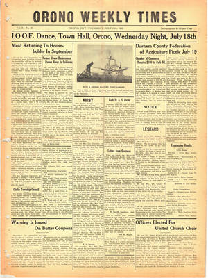 Orono Weekly Times, 12 Jul 1945