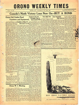 Orono Weekly Times, 25 Oct 1945