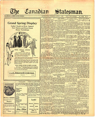 Canadian Statesman (Bowmanville, ON), 5 Apr 1923