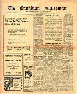 Canadian Statesman (Bowmanville, ON), 7 Jun 1923