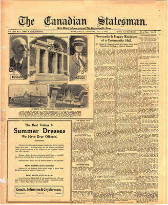 Canadian Statesman (Bowmanville, ON), 9 Aug 1923