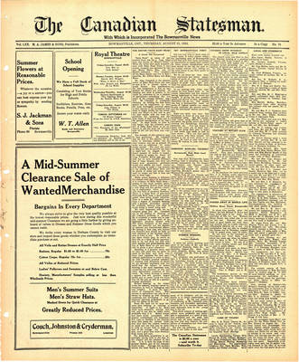 Canadian Statesman (Bowmanville, ON), 21 Aug 1924