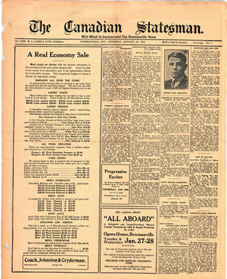 Canadian Statesman (Bowmanville, ON), 22 Jan 1925