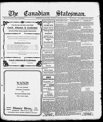 Canadian Statesman (Bowmanville, ON), 23 Jan 1913