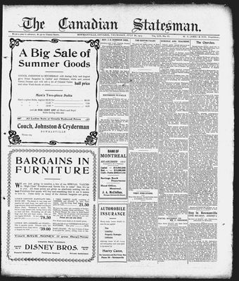 Canadian Statesman (Bowmanville, ON), 24 Jul 1913